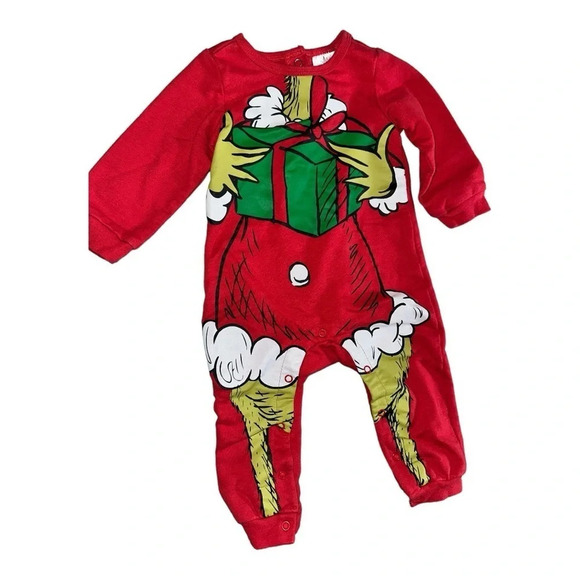 The Grinch Baby Coverall, Sizes 12m - Picture 2 of 6